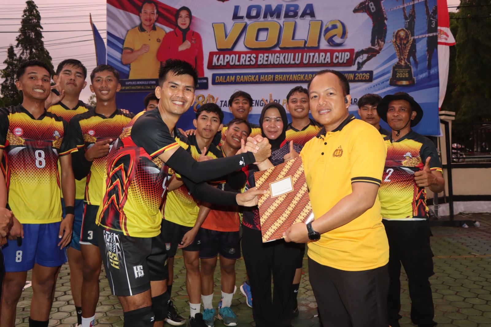 Sukses Digelar, Ini Dia Pemenang Turnamen Voli Kapolres Bengkulu Utara Cup 2026