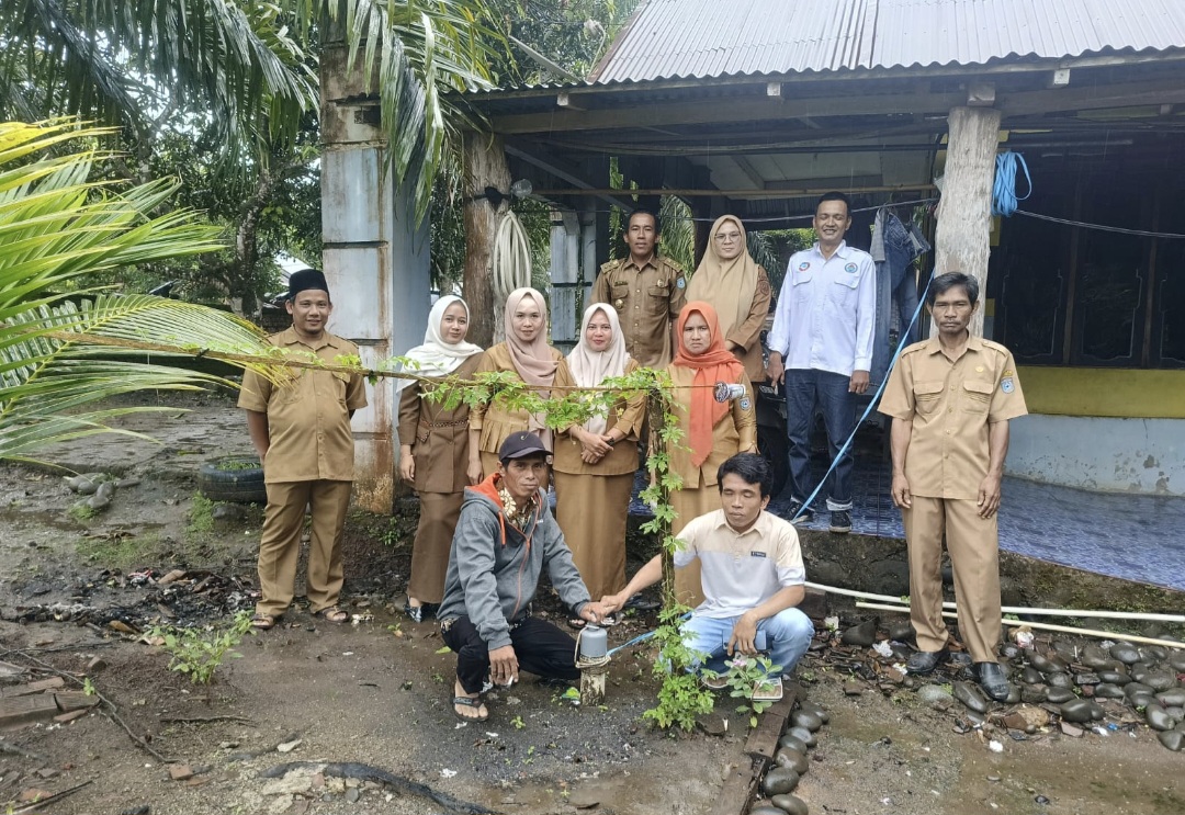 Jaga Ketersediaan Air Bersih Saat Kemarau, Kades Datar Lebar Laksanakan Titik Nol Sumur Bor