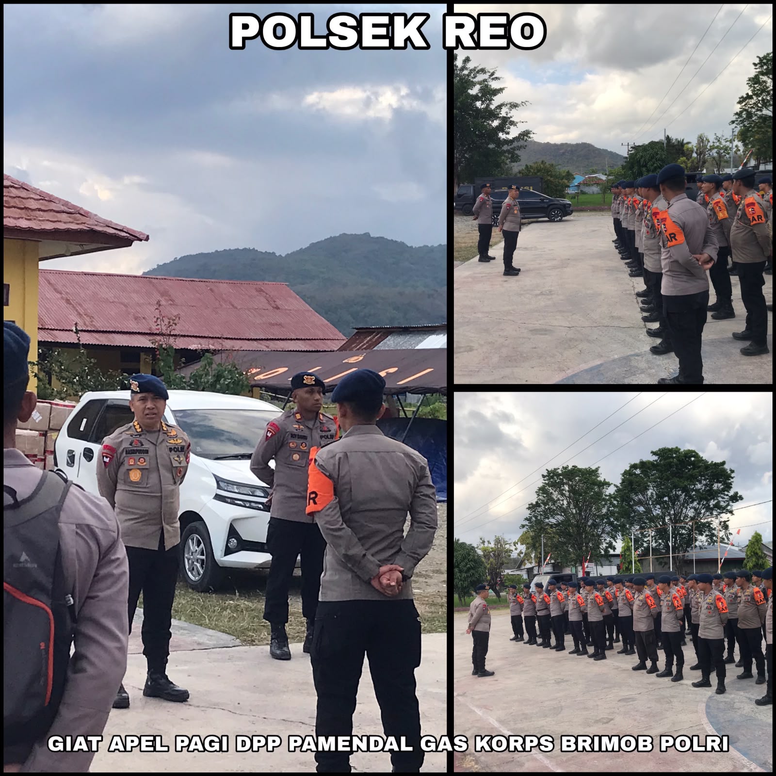 Pasukan Pelopor BKO Polda NTT Bergerak Tangani Dampak Gempa, Layani dan Bantu Warga di Lokasi Pengungsian