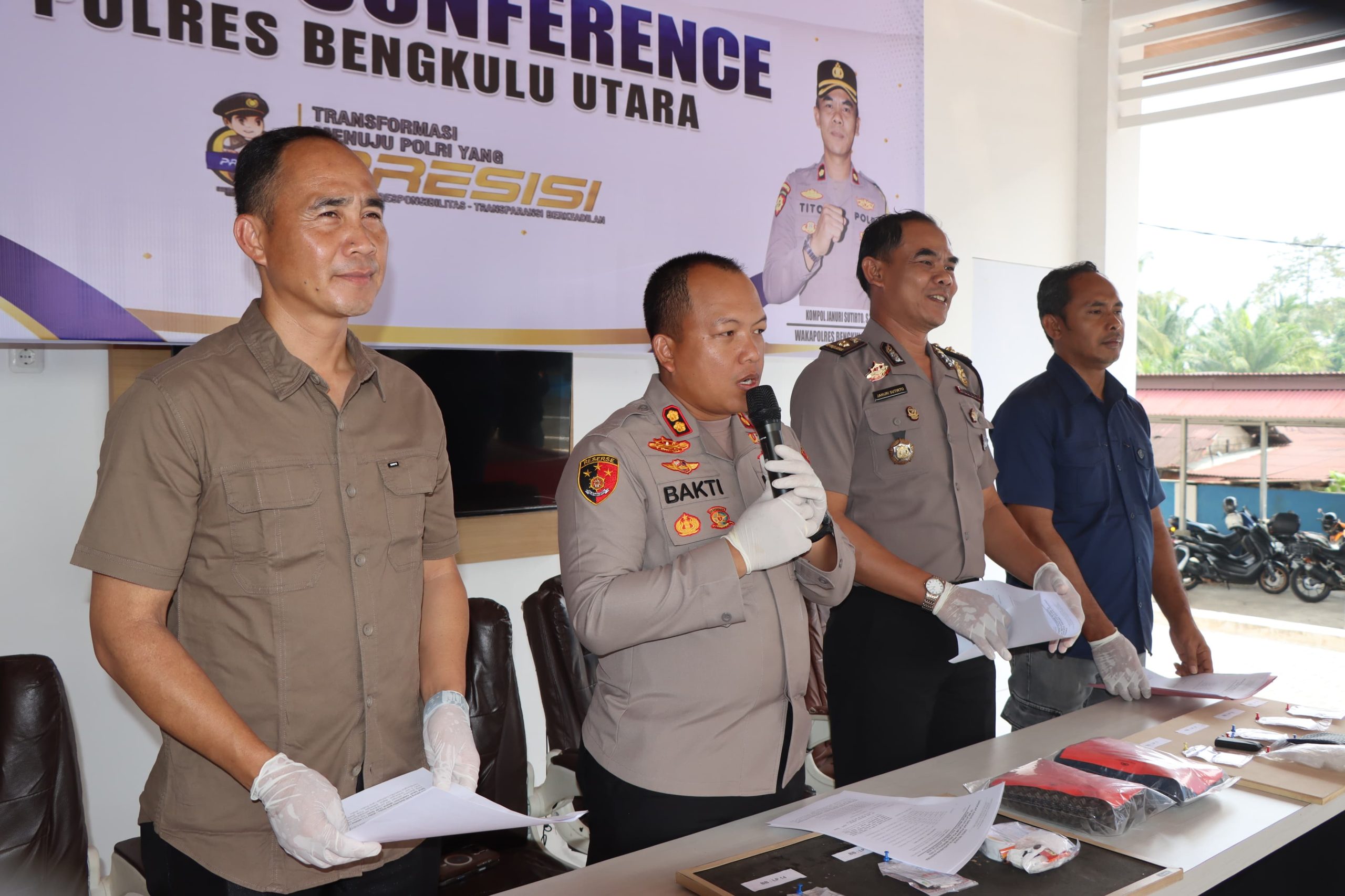 ​Polres Bengkulu Utara Ungkap 7 Kasus Narkoba, 7 Tersangka dan 10,59 Gram Sabu Diamankan